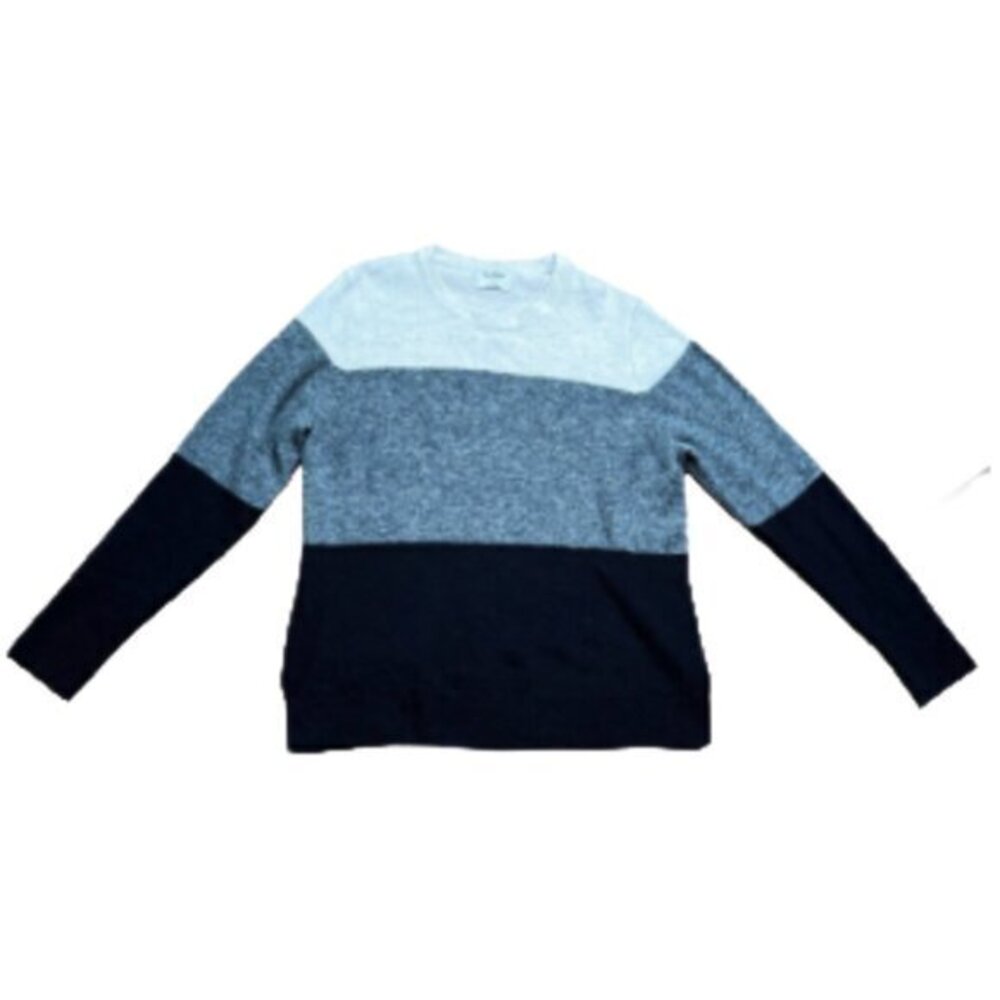 Old Navy Cozy Pullover Color Block Crewneck Sweater